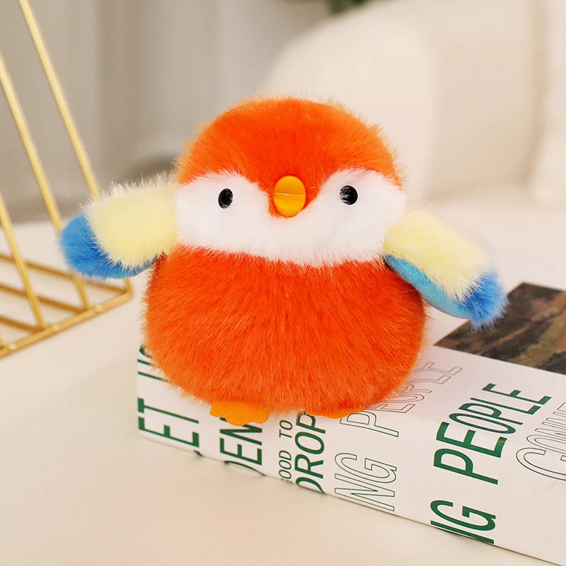 (naranja, 11 Cm) Lindo Peluche De Pájaro Nine-nine De Dibujos Animados Y Anime
