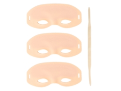 3 Cabezas De Práctica Para Tatuaje De Cejas Con Piel De Silicona Y Cinta Ajustable Para Microblading.