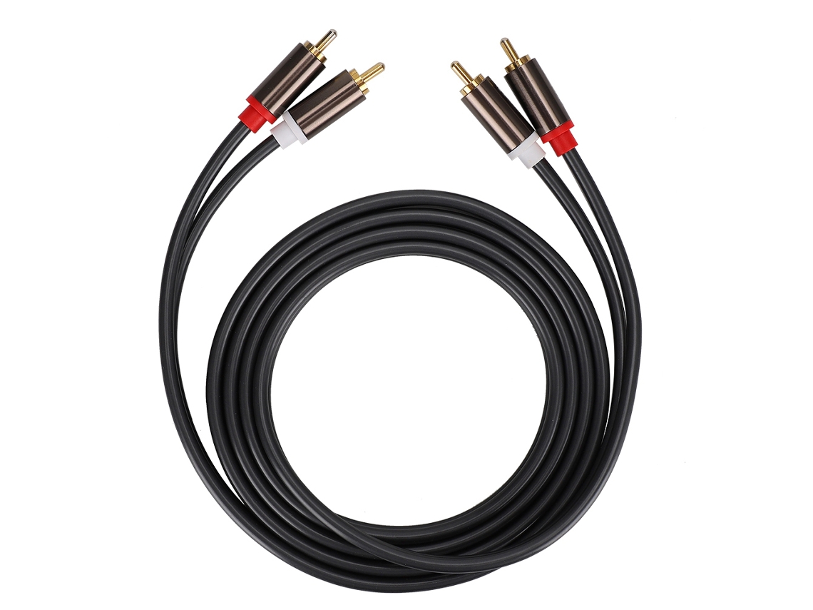Cable De Audio Con Conector Chapado En Oro Y Carcasa De Aleación De Aluminio Para Tv Y Reproductor De Cd (1,8 M)