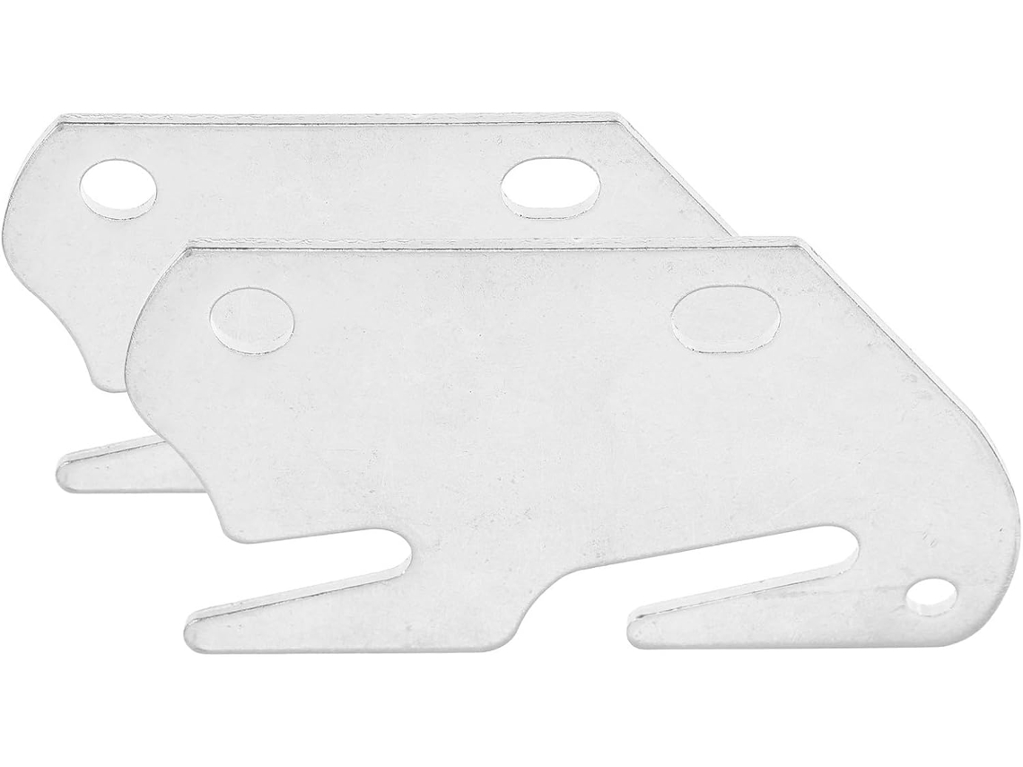 2 Placas De Gancho Hierro Inoxidable Para