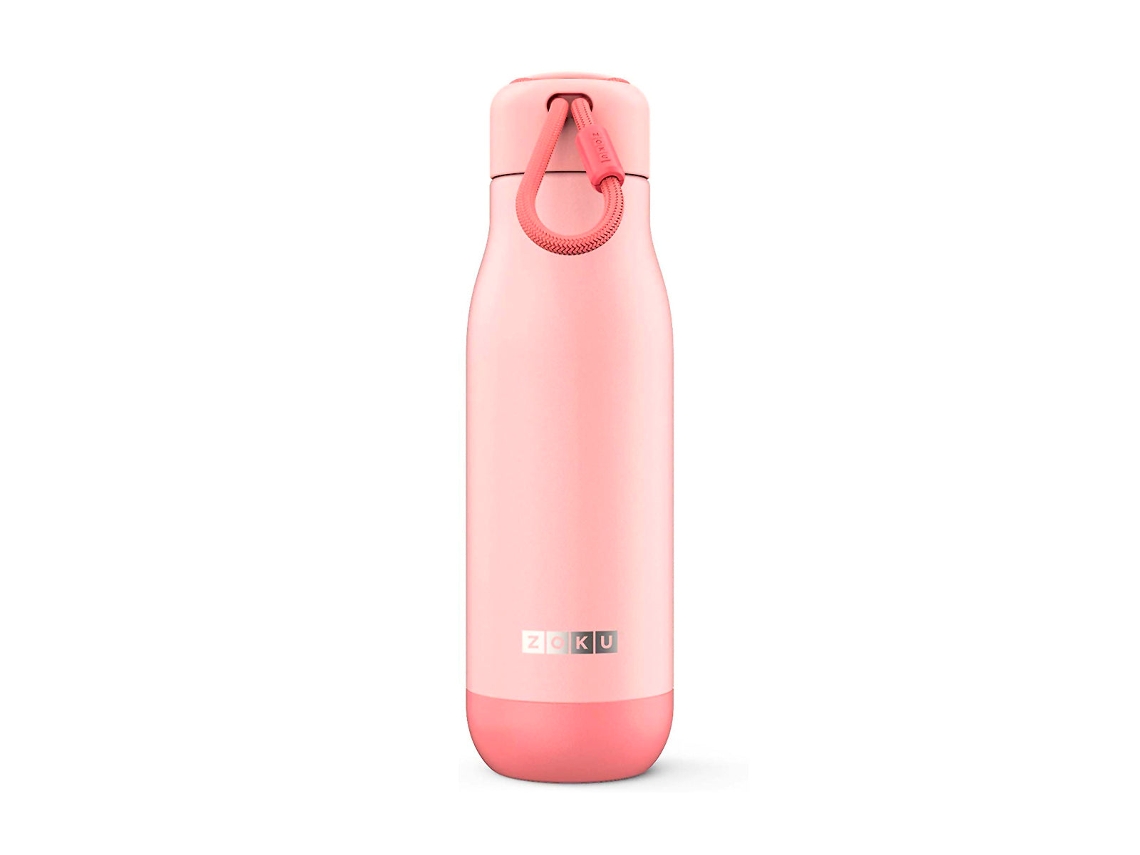 Botella Térmica de 0.5L en Acero Inoxidable de Doble Pared. Pink ZOKU