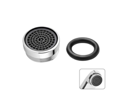 Juego de 4 grifos antiespiral Avizar ahorradores de agua con filtro dorado