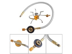 Adaptador De Válvula Para Conectar Una Estufa Y Una Bombona De Gas Para Acampar Y Hacer Barbacoas Al Aire Libre.