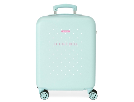 MOVOM Maleta De Cabina ABS Rígida La Vita E Bella Azul