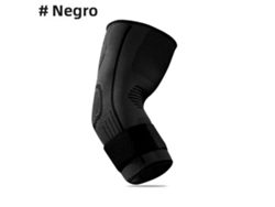 Codera para tendinitis y epicondilitis, manga de compresión para soporte del codo. Mdug (negra, 1 L)