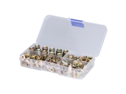Insertos roscados M3 M8, acero al carbono galvanizado, 100 unidades