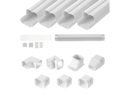 Juego de cubiertas para línea de aire acondicionado minisplit de PVC pintable de Tekmaquinas