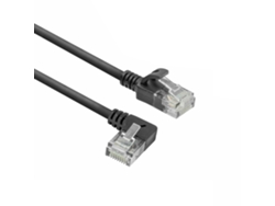 Cable de red negro DC1930 de 0,15 m Cat6a U/UTP Act (UTP)
