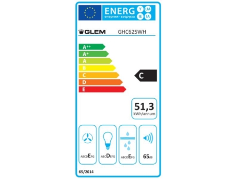 Campana GLEM GHC625WH (60 cm - Blanco)