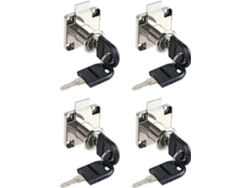 Lote De 4 Loquets Para Muebles Con Claves Y Facilidades De Instalación.