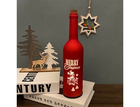 Adorno de Navidad Lámpara Botella Decoración Colorida Diseño Escena Bar
