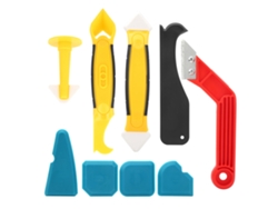 Kit De Herramientas De Sellado De 9 Piezas Con Espátula Para Remover Sellador De Silicona