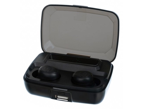 Auriculares Bluetooth inalámbricos ISO con Powerbank Negro