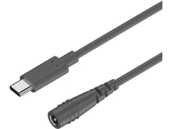 Cable De Carga Rápida Universal Y Duradero De Usb-c A Dc5521 Para Portátiles.