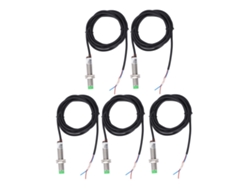Veloriskku-5 Peças Sensor Indutivo De Proximidade M12 2 Fios Fechado Normalmente Dc10-36v 150hz