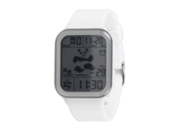 Reloj Electrónico Para Estudiantes Con Luz Nocturna, Cronómetro, Resistente Al Agua, Blanco.