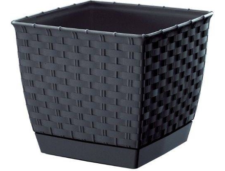 Maceta PROSPERPLAST Ratolla Square (Gris - 22 x 22 x 18.9 cm)