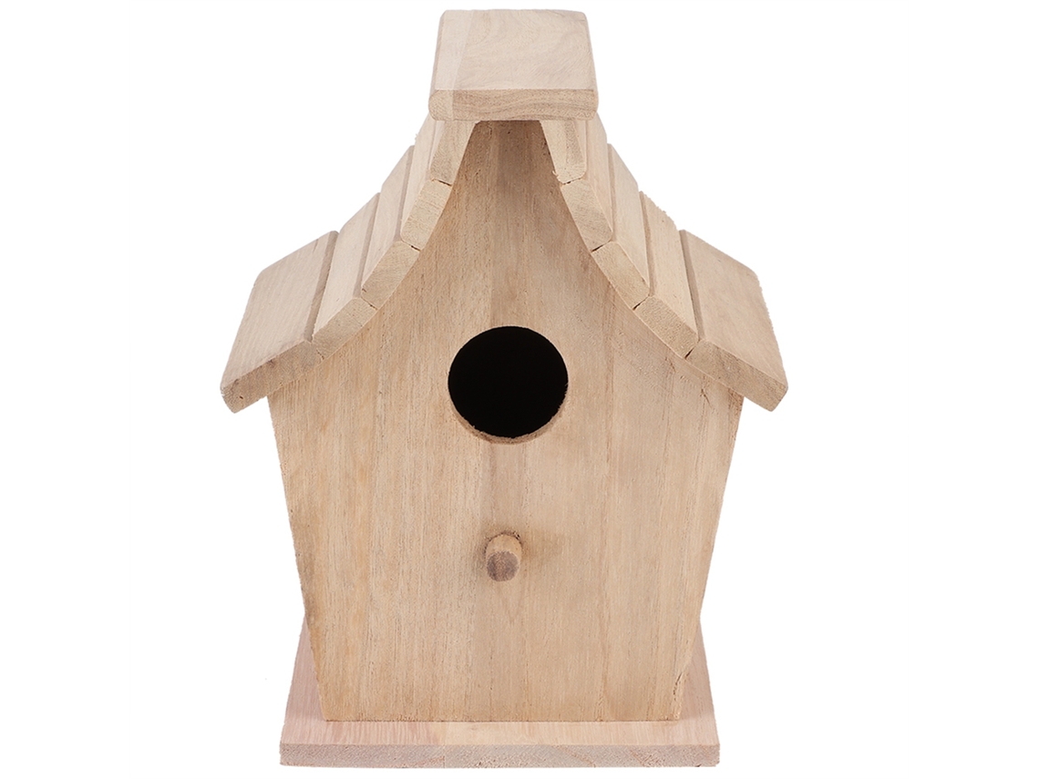 Casita De Madera Para Pájaros Con Abertura Lateral De Metal Para La Cría De Loros Y Periquitos.