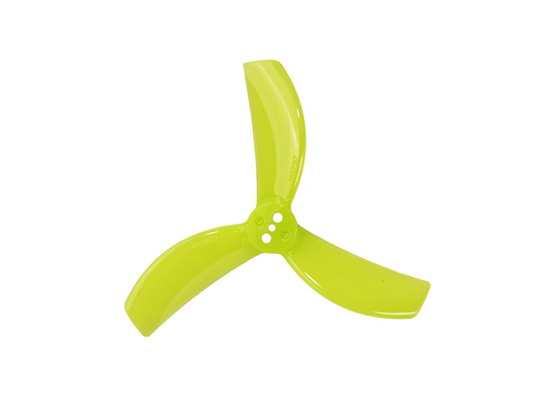 Amarillo Fluorescente 6 Pares Gemfan 2820 Hélice Pc 2.8" 3 Palas 1.5mm 3 Orificios Motor 1104-1404 Fpv