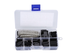 Kit De 310 Piezas Cables Puente Conectores 2.54mm Terminales Pin Macho Hembra Crimpados