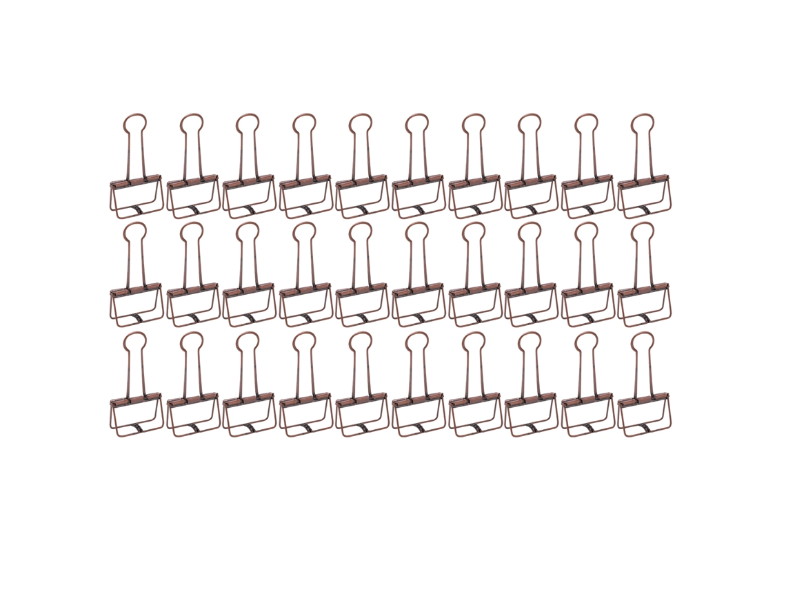 30 Clips De Alambre De 5 Cm, Lámina De Metal Perforada Pequeña Para Papeles, Notas Y Documentos.