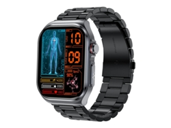 Reloj inteligente con ECG, Bluetooth, llamadas, monitor de grasa corporal, presión arterial, azúcar en sangre y frecuencia cardíaca, Yizhood