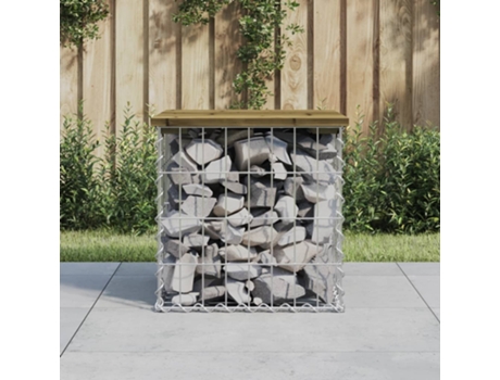 Banco De Jardín VIDAXL Marrón Madera (43x44x42 cm)