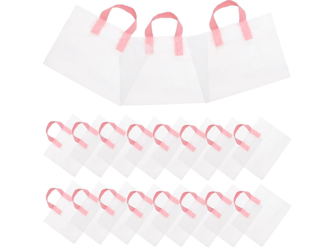 Bolsas de compra plegables y transparentes con gran capacidad de almacenamiento, fabricadas en plástico resistente, paquete de 50 unidades. GOKOCO