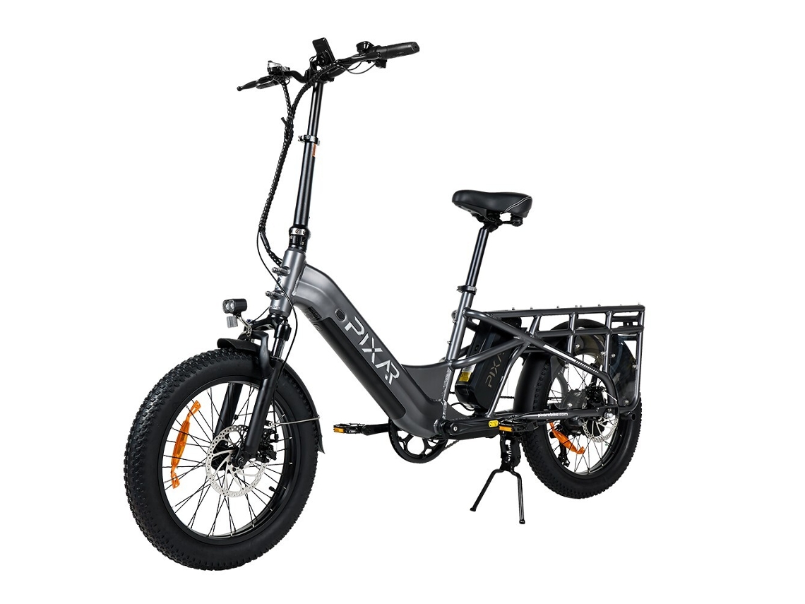 Bicicleta eléctrica urbana Pixar Plus7 de 20 pulgadas con motor de 500 W y batería de 48 V y 20,4 Ah.