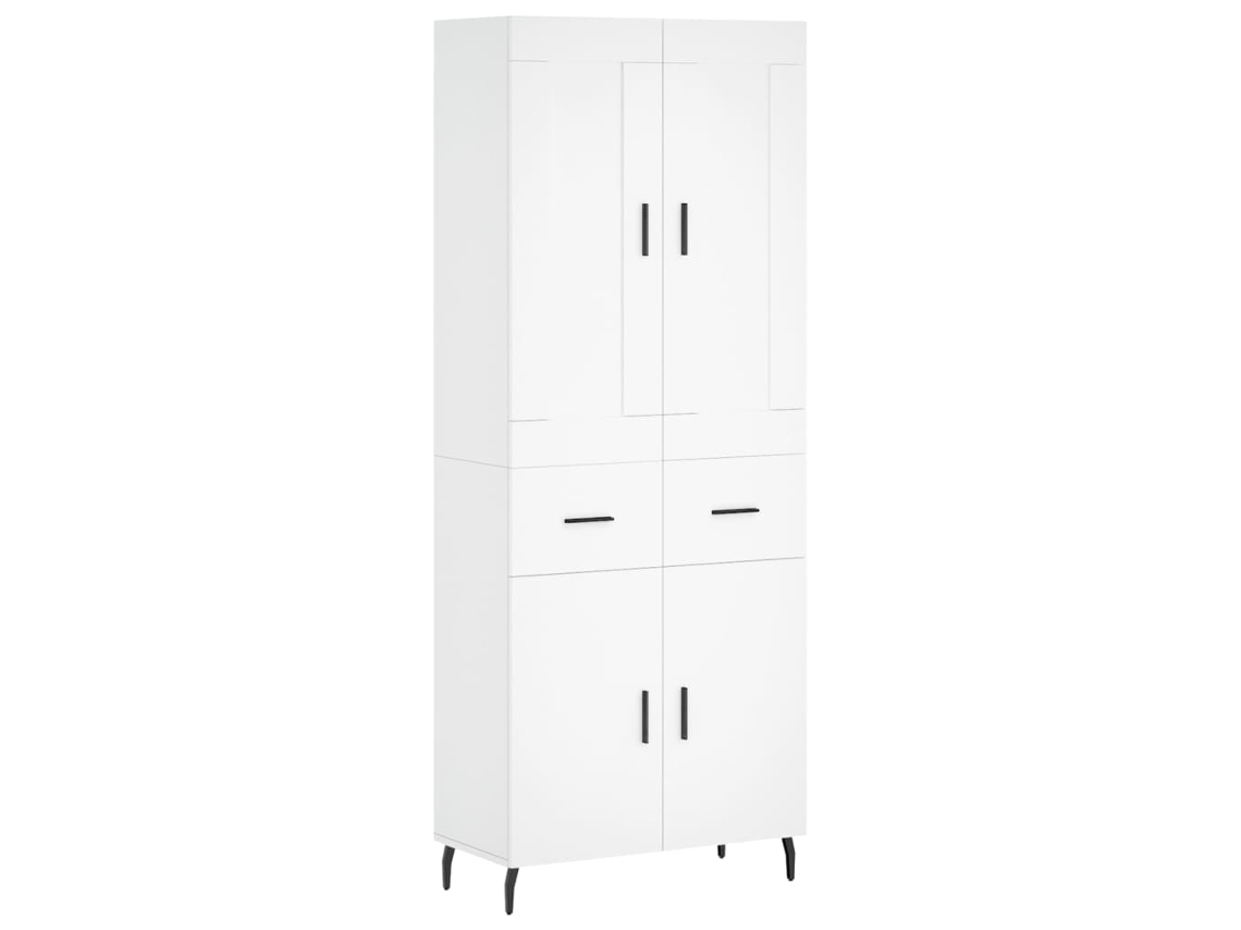 Mueble alto en madera blanca Derivados MAISON EXCLUSIVE (69,5x34x180 cm)
