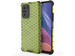 Funda Xiaomi Redmi K40/K40 Pro/K40 Pro Plus/Poco F3 LMOBILE Honeycomb Armor (Verde)