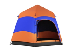 Tienda De Campaña Familiar De Montaje Rápido Para 4-6 Personas Con Mosquitera.