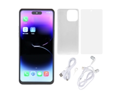 Smartphone I14promax, Pantalla Fhd De 6,8 Pulgadas, Red 4g, 8 Gb, 256 Gb, Doble Sim, Doble Modo De Espera, Desbloqueo Facial, Ocho Núcleos, Color Blan