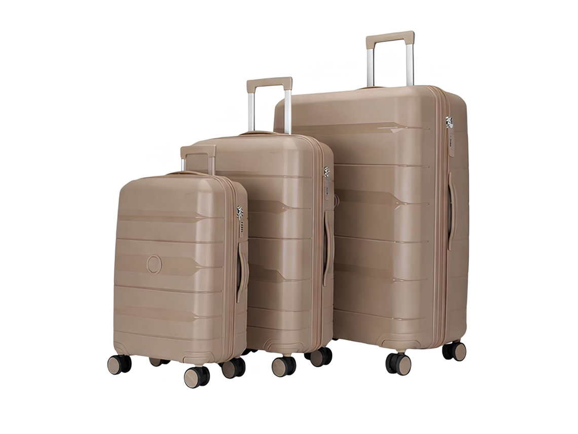 Set De 3 Maletas Rígidas Con Ruedas, 4 Ruedas Giratorias, 55-65-75cm
