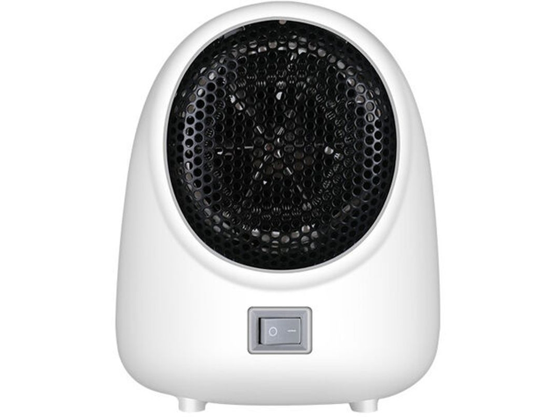 Mini Calefactor De Mesa Ptc De 350-400 W Con Termostato Y Protección Contra Sobrecalentamiento, Blanco.