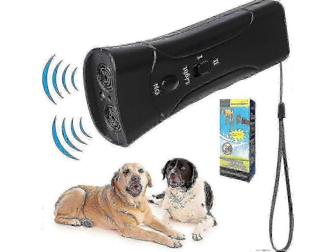 Dispositivo Anti-latido Anti-latido Para Cães Ultrassônicos 3 Em 1 Ferramenta De Treinamento Para Animais De Estimação Treinador Portátil