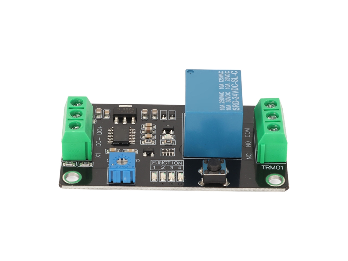 Módulo De Relé Temporizado Con Cierre/desconexión Retardada Y Autobloqueo Para Control Industrial De 24 V Cc.