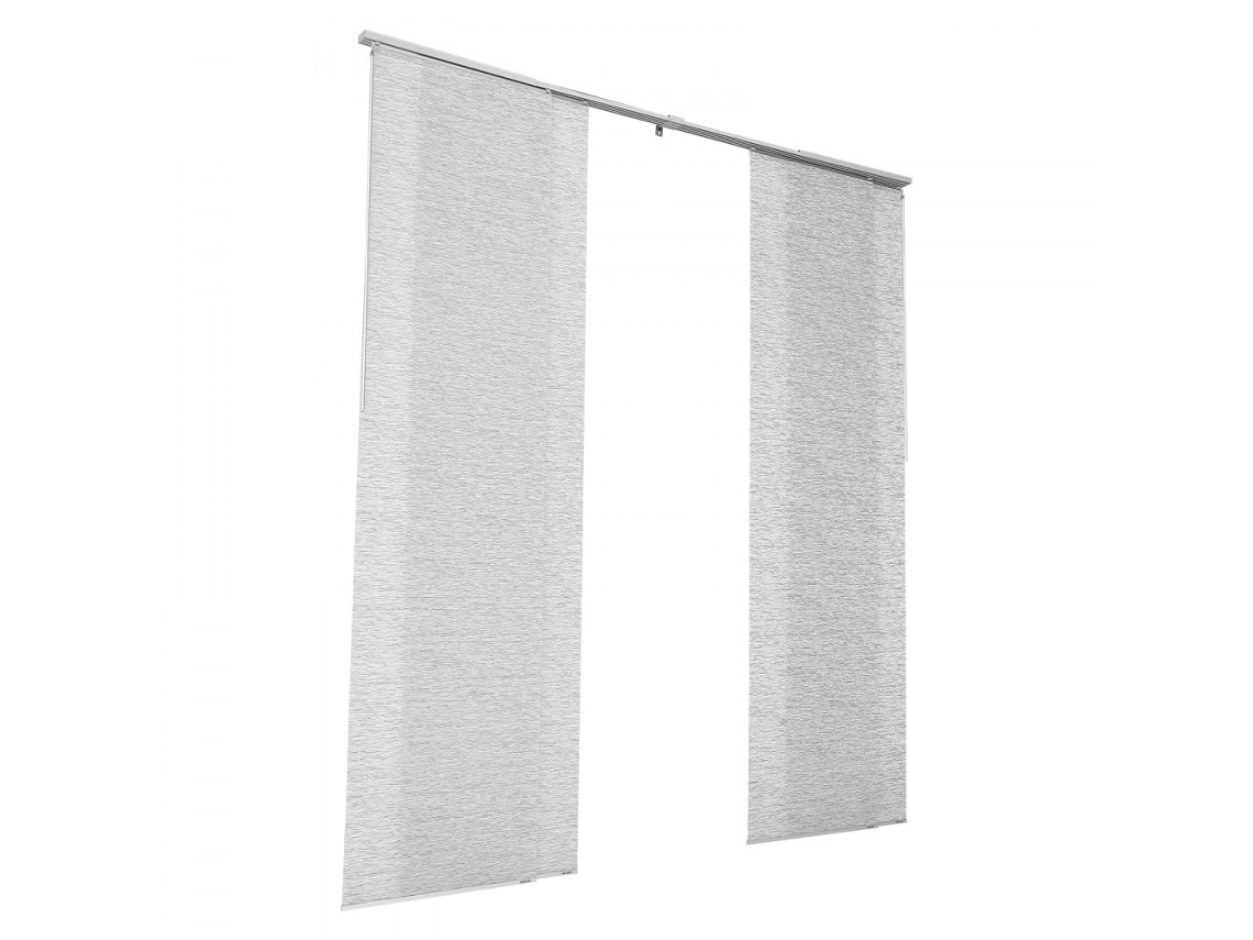 Panel japonés de 4 piezas en gris translúcido para puertas, ventanas y tabiques Tekmaquinas