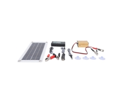 Sistema de energía solar de 30 W con panel, controlador de 100 A e inversor de 220 W.