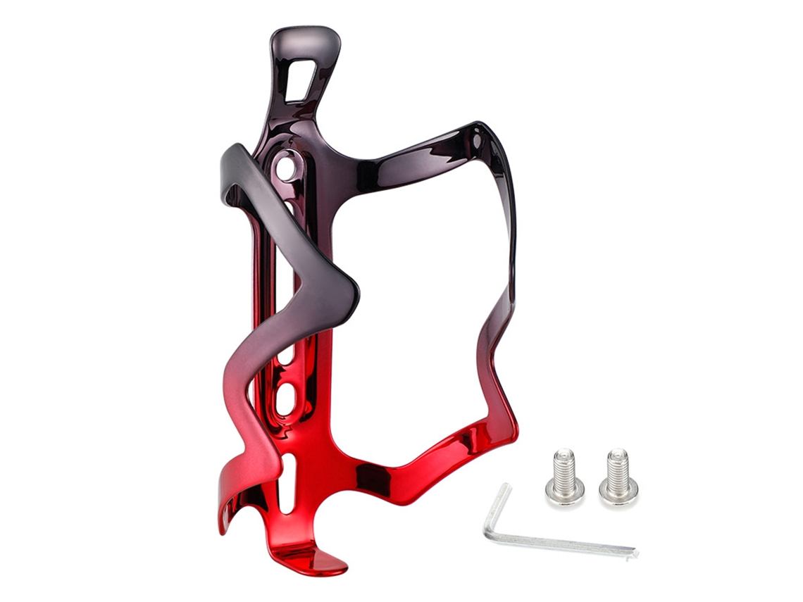 Portabotellas De Aluminio Ligero Para Bicicleta Con Tornillos Y Llave De Ajuste.