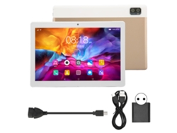 Tablet Android 12 5g 6gb 128gb 10.1 pulgadas, color dorado, llamadas wifi, luz dorada