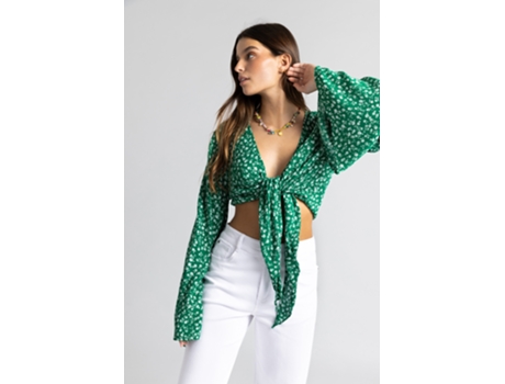 Blusa de Mujer THROTTLEMAN Viscosa Multicolor (L)