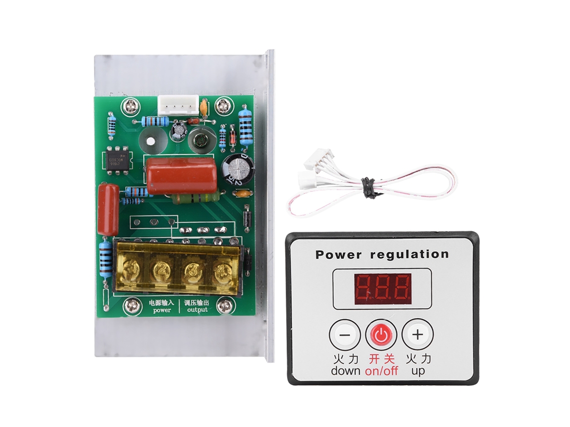 Regulador De Voltaje Con Controlador Scr De 6000 W Y 220 V Ca Para Termostato Con Atenuador De Velocidad