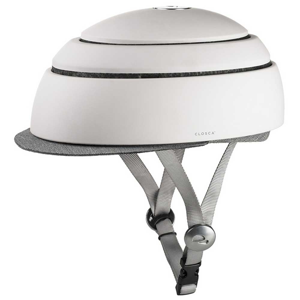 Closca Casco De bicicleta para adulto plegable helmet. y patinete eléctricoscooter mujer hombre unisex. white basicl ciclismo classic