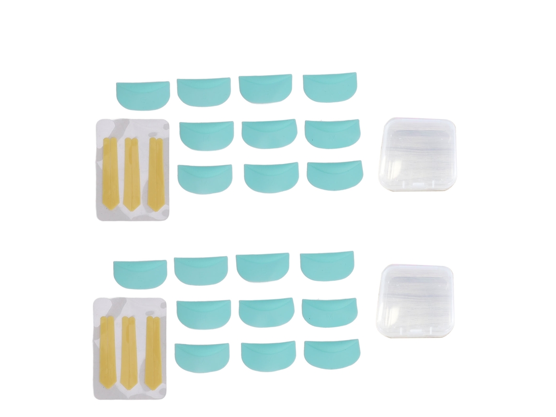 Herramientas De Maquillaje Rizador De Pestañas Tiras De Silicona Reutilizables 3 Tamaños Kit