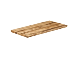 Tablero de mesa | Tablero de escritorio | Superficie de mesa con borde 110x60x3,8cm Mango macizo rugoso