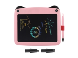 Tablet De Escrita Lcd Colorida 9 Polegadas, Portátil, Modelo Panda, Rosa, Com Bateria.