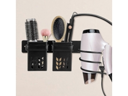 Soporte para secador de pelo, estante de pared para el cabello con estante de almacenamiento, Pa Ra Ban GOKOCO