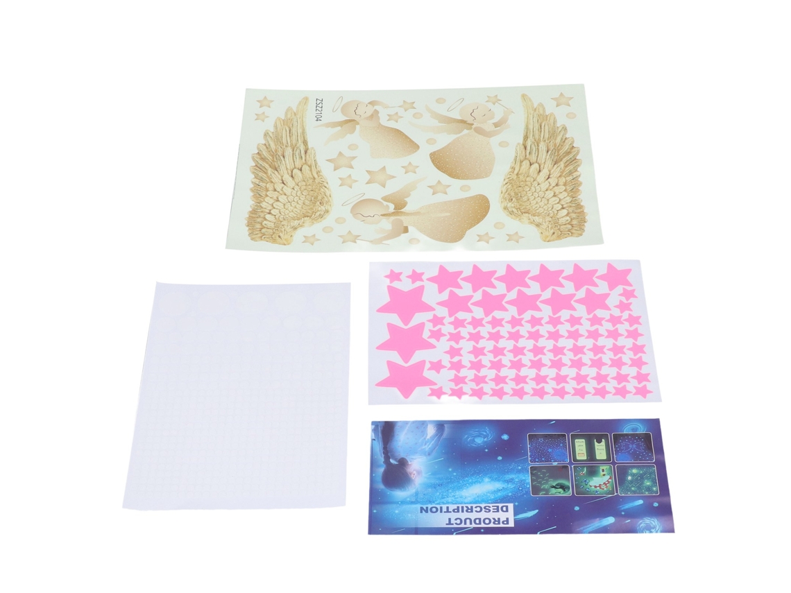 Pegatinas De Pared Con Alas De Ángel Luminosas Para La Habitación De Los Niños Y La Habitación Del Bebé, De Pvc.