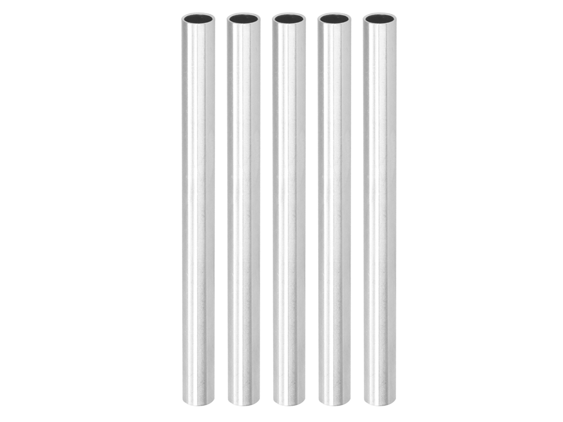 5 Tubos De Aluminio Sin Costura De 150 Mm (6100-1012-0150) Accesorios Para Robótica